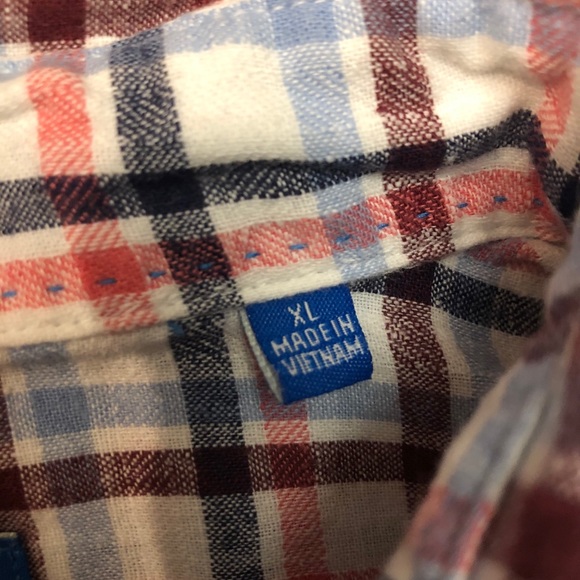 Toscano Cotton Linen shirt by Patrick Assaraf XL - Picture 4 of 5